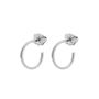 Sterling Silver Mini Hoop Earrings, thumbnail 4 of 6