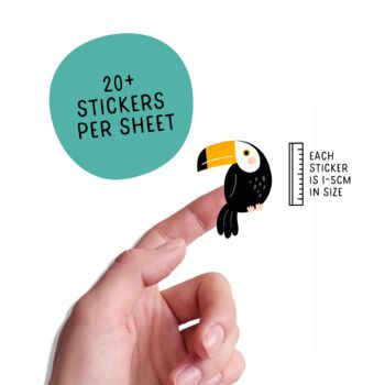 Eco Friendly Jungle Party Bag Stickers – Kids Party Favours Plastic Free, 2 of 9