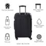 Black Marble Personalised Suitcase, thumbnail 2 of 12