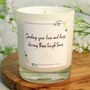 Sympathy Gift Love And Hugs Candle, thumbnail 1 of 7