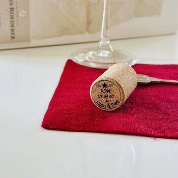 Luxury Personalised Champagne Cork Key Ring, 3 of 5