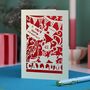 Personalised Papercut Unbirthday Card, thumbnail 1 of 7