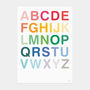 Multicoloured Uppercase Alphabet Print, thumbnail 6 of 7