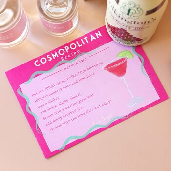 Personalised Cosmopolitan Cocktail Kit, 3 of 5