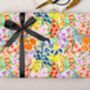 Three Sheets Of Bold Floral Wrapping Paper, thumbnail 2 of 2