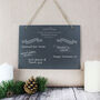 Naughty Or Nice List Christmas Slate Sign, thumbnail 3 of 5