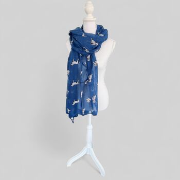 Golden Labrador Dog Cotton Blend Scarf, 3 of 6