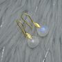 Rainbow Moonstone Or Labradorite Earrings, thumbnail 1 of 11