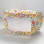 Floral Liberty Pattern Accessible Clear Face Mask, thumbnail 5 of 8