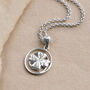 Sterling Silver Lucky Clover Necklace, thumbnail 2 of 3