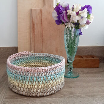 Rainbow Rope Coil Basket, 2 of 5
