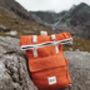 Sustainable Hemp Roll Top Backpack Annapurna Orange, thumbnail 3 of 12