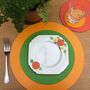 Set Of Four Large Round Leather Placemats, thumbnail 9 of 10