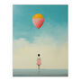 Party For One Girl With Balloon Simple Wall Art Print, thumbnail 6 of 6