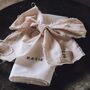 Personalised Embroidered Cotton Napkin, thumbnail 4 of 6