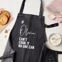 Personalised Denim 'Can Cook It' Apron, thumbnail 3 of 8