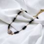 Asian Black Bead Round Zircon Nazar Mangalsutra Bracelet, thumbnail 6 of 6
