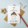 'Welcome Little One' New Baby Girl Card, thumbnail 1 of 2
