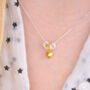 Personalised Silver And Gold Sweetie Heart Necklace, thumbnail 1 of 7