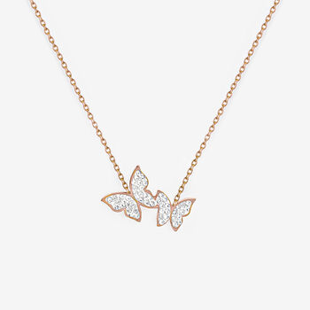 Rose Gold Butterfly Necklace, 4 of 4