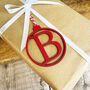Personalised Initial Christmas Bauble 3mm Mdf, thumbnail 5 of 6