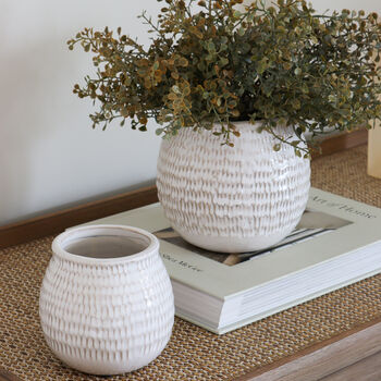 Dappled Ceramic Plant Pot, 3 of 4
