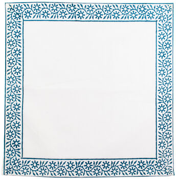 Sapphire Blue Cotton Napkins Set Of Two, 2 of 2