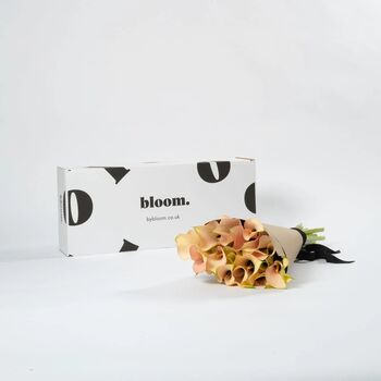 Ballet Slipper Pink Calla Lily Fresh Flower Bouquet, 3 of 3