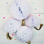 Honeycomb Decorations With Gold Tassels, thumbnail 4 of 5