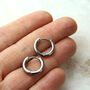 Stainless Steel Clicker Hinged Hoop Earrings, thumbnail 2 of 8
