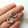 Stainless Steel Clicker Hinged Hoop Earrings, thumbnail 2 of 7