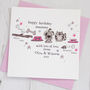 Personalised Birthday Card From The Dog & Cat, thumbnail 2 of 3