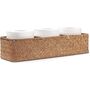 Three Sections Woven Storage Basket Seagrass Basket, thumbnail 7 of 8