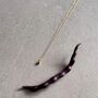 February Birthstone Amethyst Gold Plated Necklace, thumbnail 3 of 6