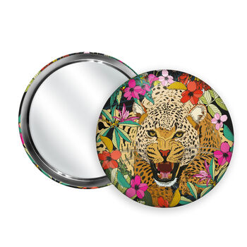 Wild Cat Leopard Handbag Mirror And Pouch, 2 of 9