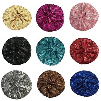 Chemo Headwear Sparkly Sequin Beret, 10 of 11