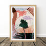 Tropical Leaf Abstract Prints Set Of Three, thumbnail 7 of 9