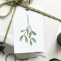 ‘Mistletoe Sprig’ Hand Illustrated Christmas Gift Tags, thumbnail 2 of 2