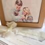 New Baby Letterbox Flower Box, Keepsake Ribbon And Print, thumbnail 3 of 4