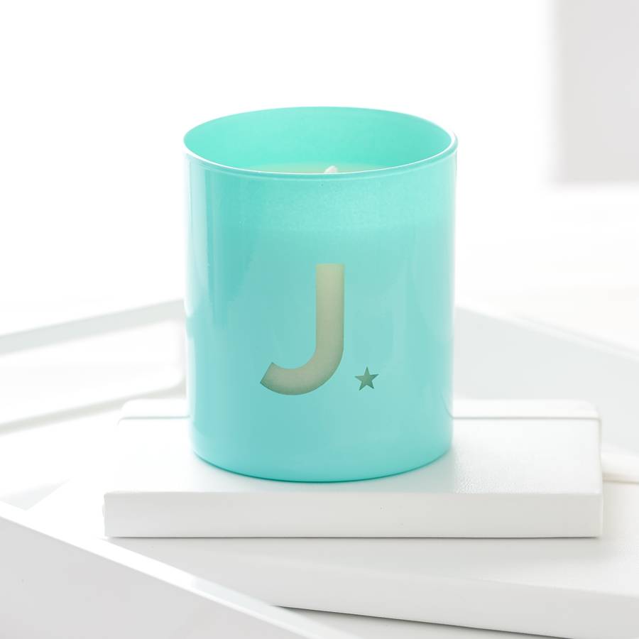 Personalised Glow Through Initial Candle By Lily Belle