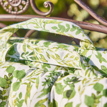 Botanical Padded Garden Bench Cushion, 5 of 6
