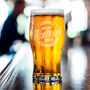 Personalised Officially Retired Retirement Pint Glass And Gift Set, thumbnail 2 of 7