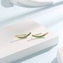 Emerald Green Cz Crawler Earrings In Sterling Silver, thumbnail 4 of 12