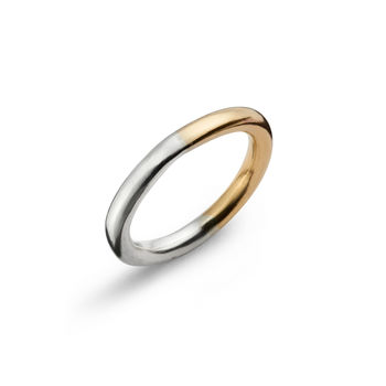 Two Tone Round Ring, 2 of 3