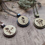 Birth Flower Necklace With Initials – Personalised Gift, thumbnail 1 of 3
