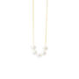 Pearl Cluster Necklace In Sterling Silver Or 9ct Gold, thumbnail 2 of 10