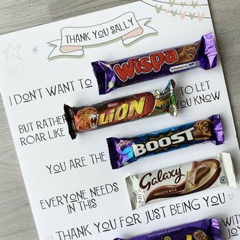 Personalised Thank You Chocolate Board, 4 of 4