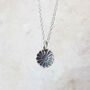 Silver Daisy Charm Necklace, thumbnail 3 of 4