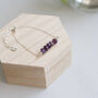Sterling Silver Amethyst Gemstone Bracelet, thumbnail 3 of 5