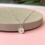 Good Luck Sterling Silver Mini Sunflower Necklace, thumbnail 2 of 10